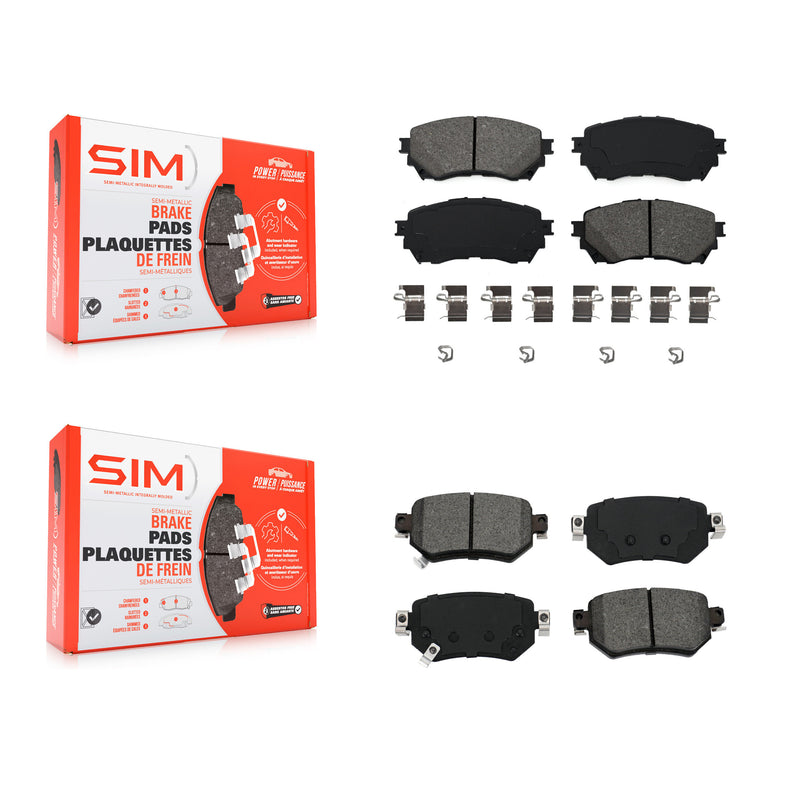 SIM KSM-100479 Disc Brake Pad for 2016-2021 Mazda 6 - Front and Rear