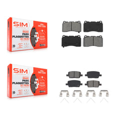 SIM KSM-100487 Disc Brake Pad for 2016-2022 Chevrolet Camaro, Cadillac CT6 - Front and Rear