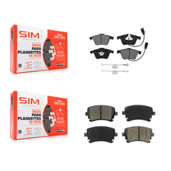 SIM KSM-100489 Disc Brake Pad for 2004-2011 Audi A6 Quattro, Audi S4 - Front and Rear