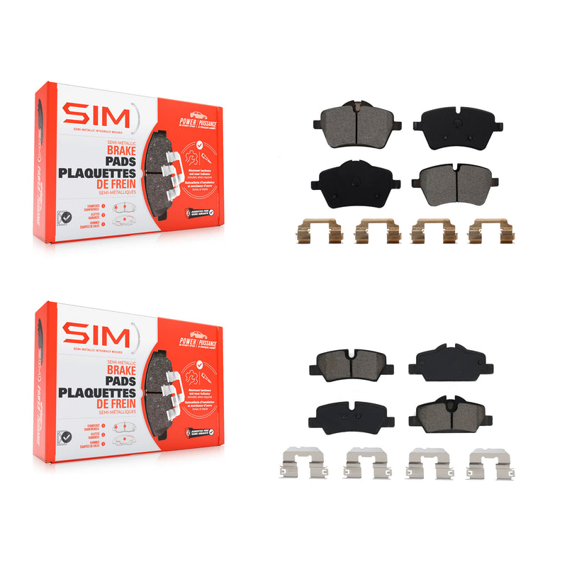 SIM KSM-100492 Disc Brake Pad for 2015-2016 Mini Cooper - Front and Rear