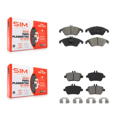 SIM KSM-100500 Disc Brake Pad for 2012-2020 Mercedes-Benz SLC300, Mercedes-Benz SLK300 and More - Front and Rear