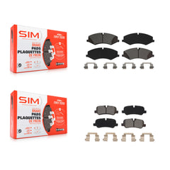 SIM KSM-100503 Disc Brake Pad for 2010-2016 Land Rover LR4, Land Rover Range Rover, Land Rover Range Rover Sport - Front and Rear
