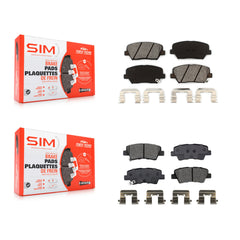 SIM KSM-100505 Disc Brake Pad for 2014-2017 Kia Rondo - Front and Rear