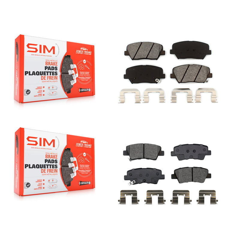 SIM KSM-100505 Disc Brake Pad for 2014-2017 Kia Rondo - Front and Rear