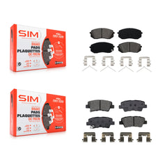 SIM KSM-100520 Disc Brake Pad for 2016-2023 Kia Optima, Hyundai Kona Electric and More - Front and Rear