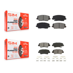 SIM KSM-100522 Disc Brake Pad for 2017 Kia Forte Koup - Front and Rear