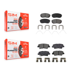 SIM KSM-100528 Disc Brake Pad for 2016-2024 Kia Forte, Hyundai Kona and More - Front and Rear
