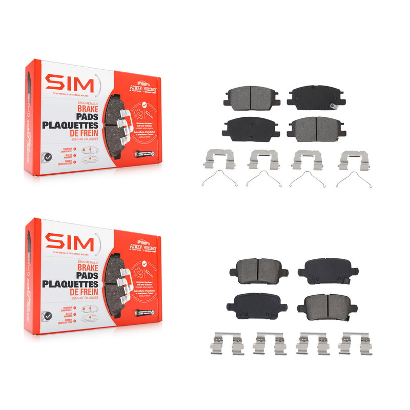 SIM KSM-100531 Disc Brake Pad for 2016-2020 Buick Regal Sportback, Chevrolet Equinox and More - Front and Rear