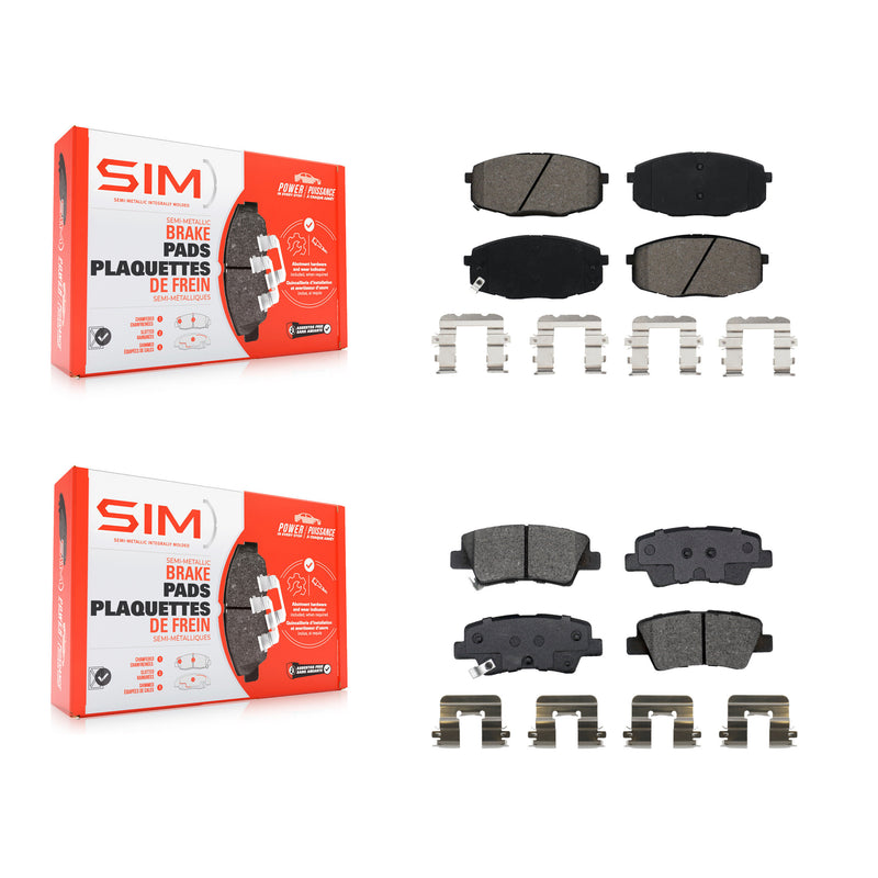 SIM KSM-100536 Disc Brake Pad for 2017-2024 Kia Forte, Hyundai Kona and More - Front and Rear