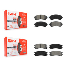 SIM KSM-100538 Disc Brake Pad for 2001-2007 Buick Rendezvous, Chevrolet Venture and More - Front and Rear