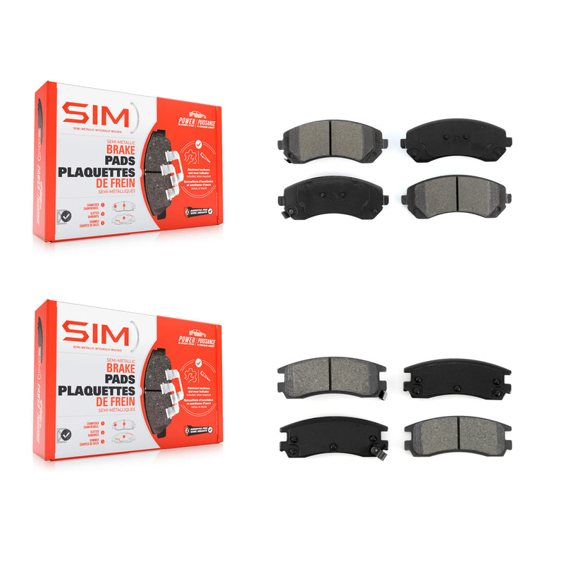SIM KSM-100538 Disc Brake Pad for 2001-2007 Buick Rendezvous, Chevrolet Venture and More - Front and Rear