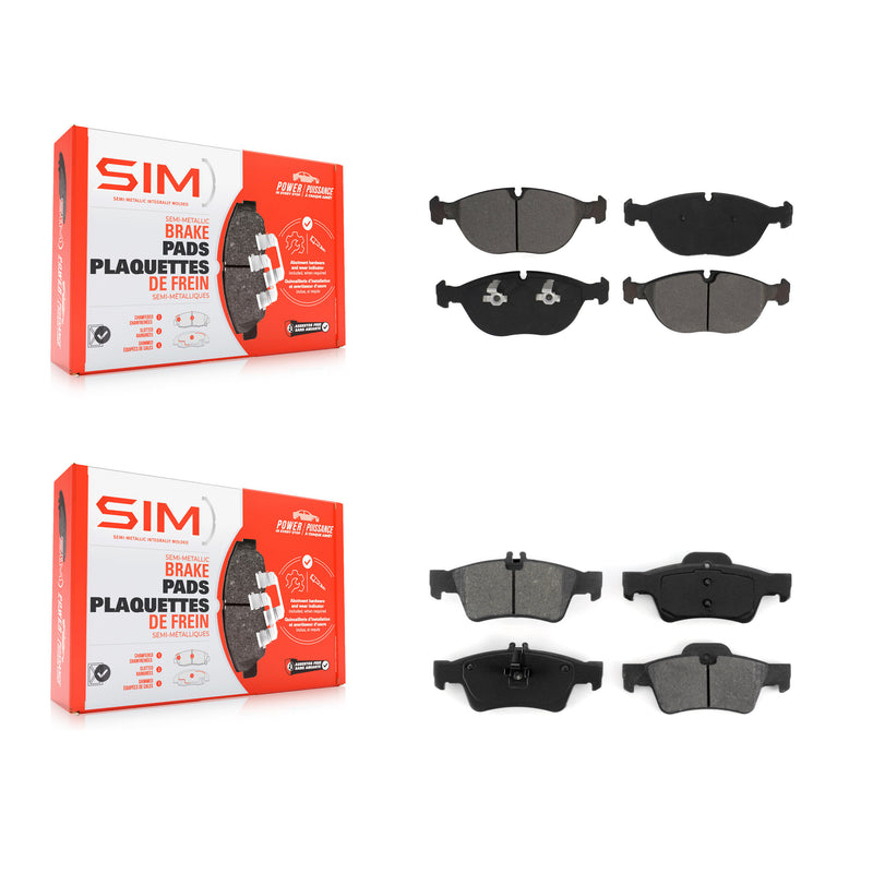 SIM KSM-100542 Disc Brake Pad for 2003-2006 Mercedes-Benz E350, Mercedes-Benz E500 and More - Front and Rear