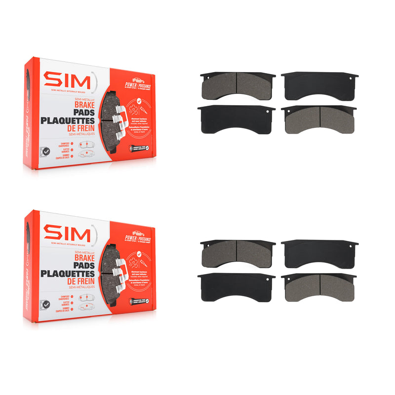 SIM KSM-100546 Disc Brake Pad for 1991-2023 Ford F-650, Ford F-750 and More - Front and Rear