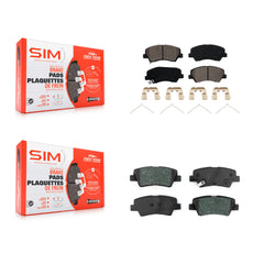 SIM KSM-100553 Disc Brake Pad for 2018-2023 Kia Rio, Hyundai Accent - Front and Rear
