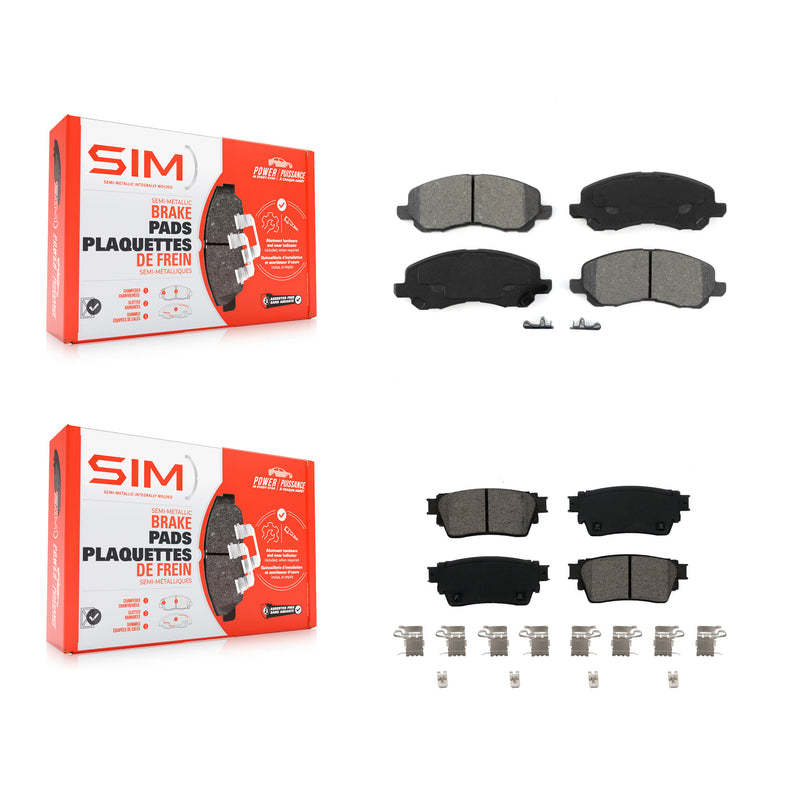 SIM KSM-100559 Disc Brake Pad for 2017-2020 Mitsubishi Outlander - Front and Rear