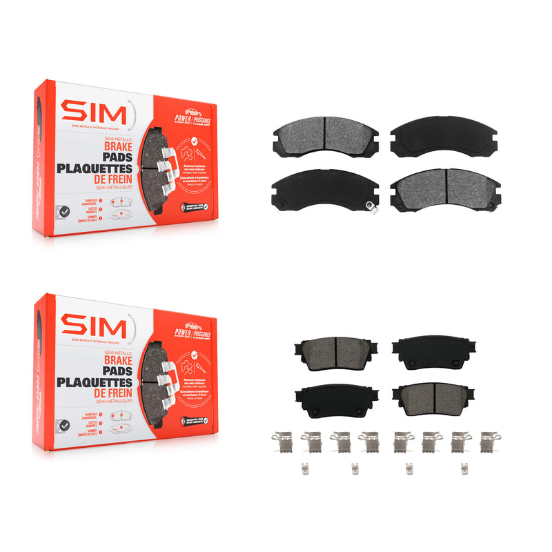 SIM KSM-100562 Disc Brake Pad for 2018-2022 Mitsubishi Outlander PHEV - Front and Rear