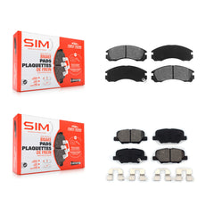 SIM KSM-100563 Disc Brake Pad for 2018-2020 Mitsubishi Outlander PHEV - Front and Rear