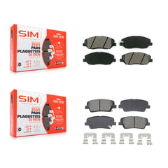 SIM KSM-100580 Disc Brake Pad for 2013-2016 Hyundai Santa Fe, Hyundai Santa Fe XL - Front and Rear