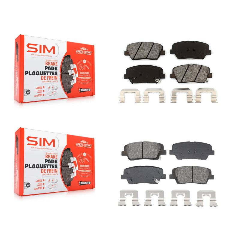 SIM KSM-100581 Disc Brake Pad for 2010-2016 Kia Sorento, Hyundai Santa Fe Sport, Hyundai Santa Fe - Front and Rear