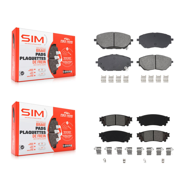 SIM KSM-100605 Disc Brake Pad for 2018-2019 Toyota C-HR - Front and Rear