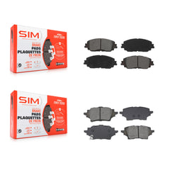 SIM KSM-100607 Disc Brake Pad for 2019 Toyota C-HR - Front and Rear