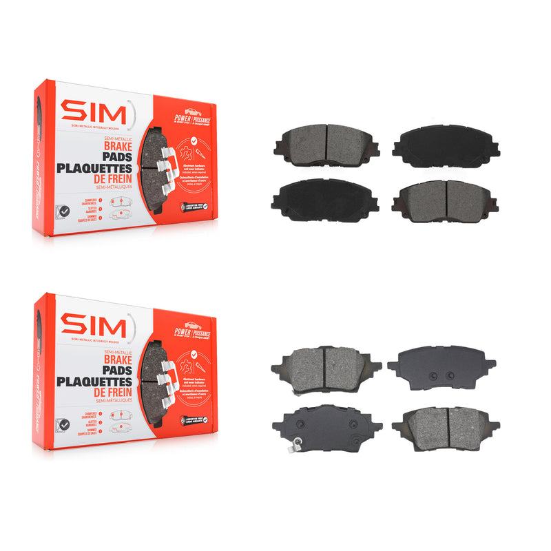 SIM KSM-100607 Disc Brake Pad for 2019 Toyota C-HR - Front and Rear