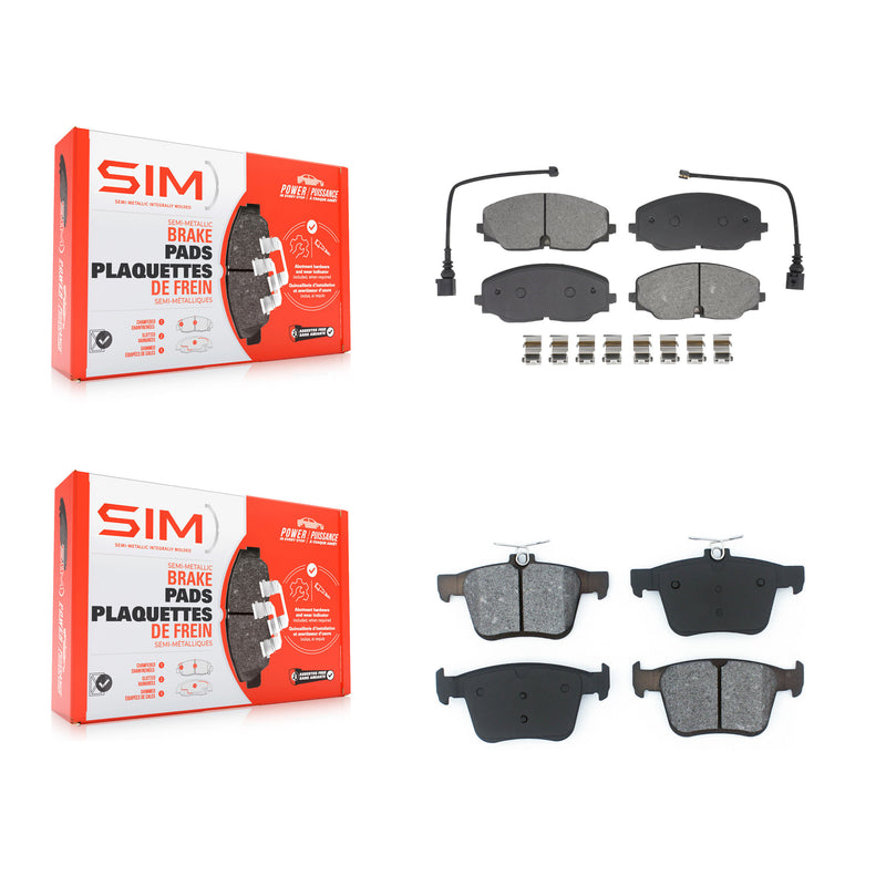 SIM KSM-100608 Disc Brake Pad for 2018-2024 Volkswagen Atlas Cross Sport, Volkswagen Atlas - Front and Rear