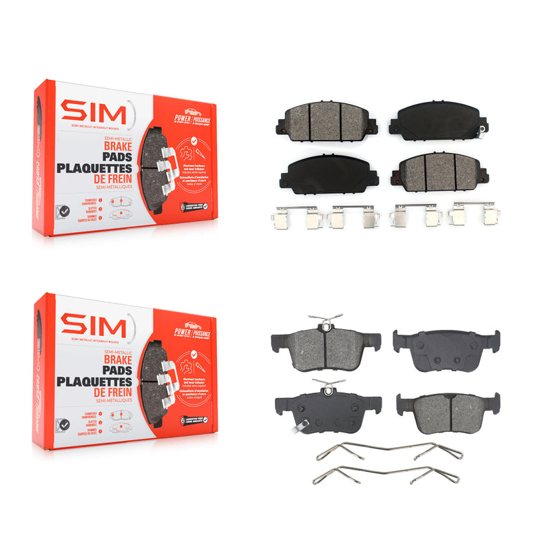 SIM KSM-100610 Disc Brake Pad for 2018-2025 Honda Accord - Front and Rear