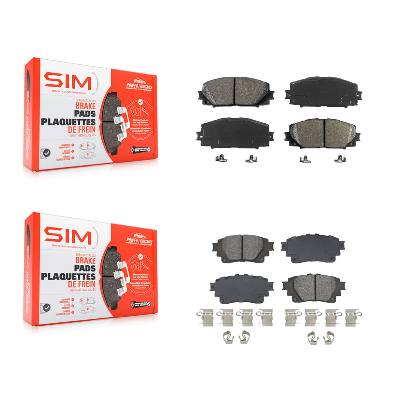 SIM KSM-100618 Disc Brake Pad for 2020-2022 Toyota Corolla - Front and Rear