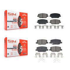 SIM KSM-100619 Disc Brake Pad for 2019-2020 Hyundai Santa Fe - Front and Rear