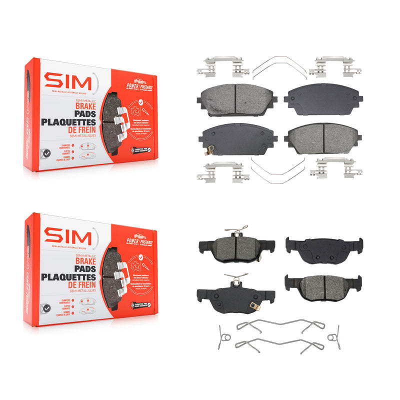 SIM KSM-100620 Disc Brake Pad for 2019-2023 Mazda 3, Mazda 3 Sport - Front and Rear