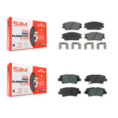 SIM KSM-100623 Disc Brake Pad for 2020-2023 Kia Soul, Hyundai Venue - Front and Rear