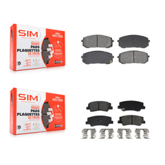 SIM KSM-100625 Disc Brake Pad for 2020-2025 Hyundai Sonata, Kia Niro EV, Kia K5 - Front and Rear