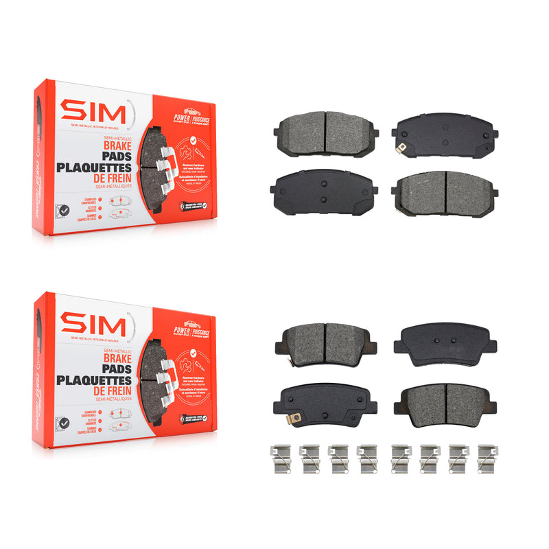 SIM KSM-100627 Disc Brake Pad for 2021-2024 Hyundai Elantra - Front and Rear