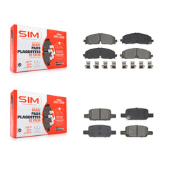 SIM KSM-100630 Disc Brake Pad for 2021-2022 Chevrolet Colorado, GMC Canyon - Front and Rear
