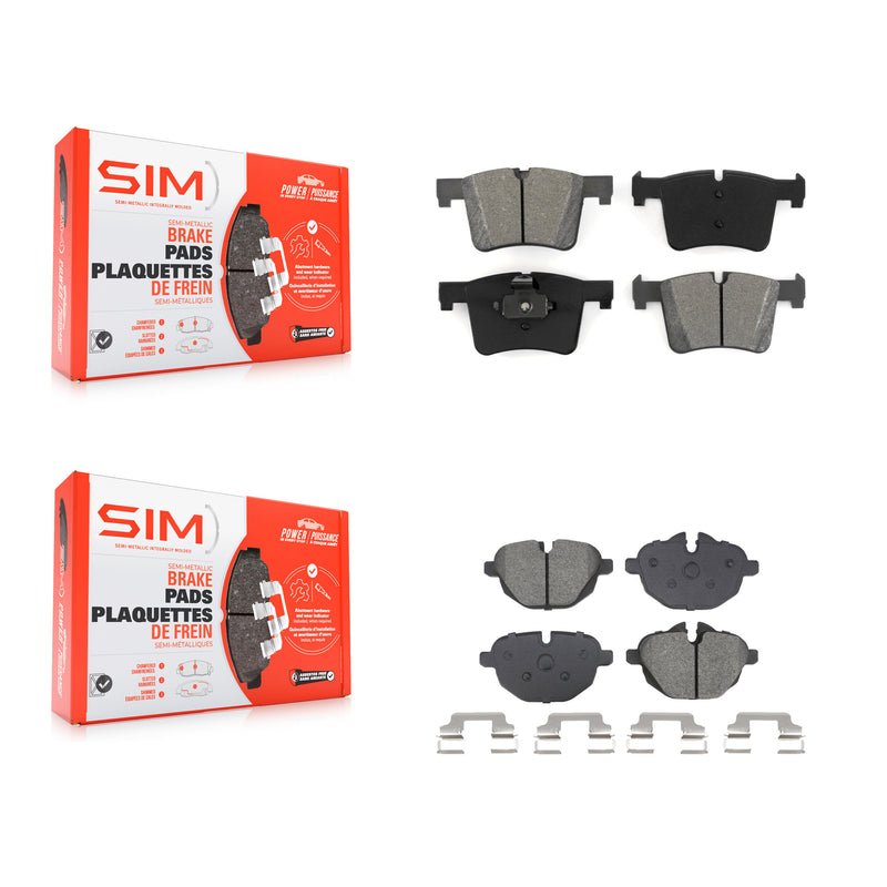 SIM KSM-100636 Disc Brake Pad for 2011-2018 BMW X4, BMW X3 - Front and Rear