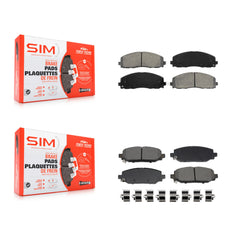 SIM KSM-100646 Disc Brake Pad for 2018-2022 Jeep Wrangler - Front and Rear