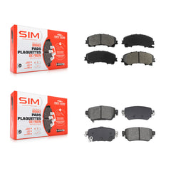 SIM KSM-100647 Disc Brake Pad for 2019 Nissan Rogue - Front and Rear