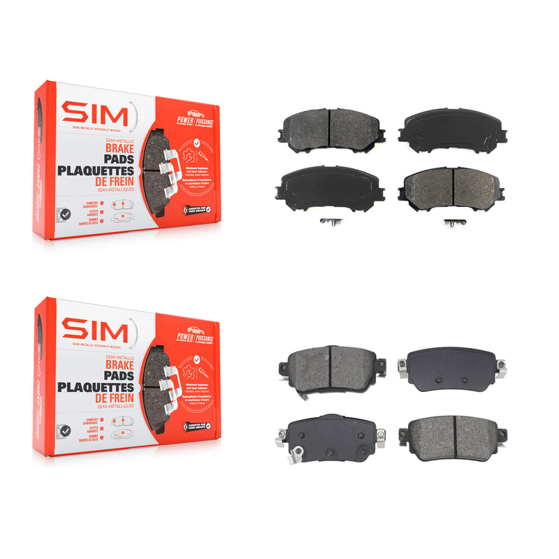 SIM KSM-100648 Disc Brake Pad for 2019-2023 Nissan Rogue, Nissan Qashqai, Nissan Rogue Sport - Front and Rear