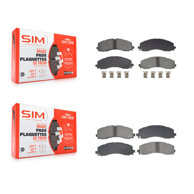 SIM KSM-100654 Disc Brake Pad for 2019-2024 Ram 2500, Ram 3500 - Front and Rear