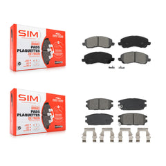 SIM KSM-100665 Disc Brake Pad for 2006-2012 Mitsubishi Galant, Mitsubishi Eclipse - Front and Rear