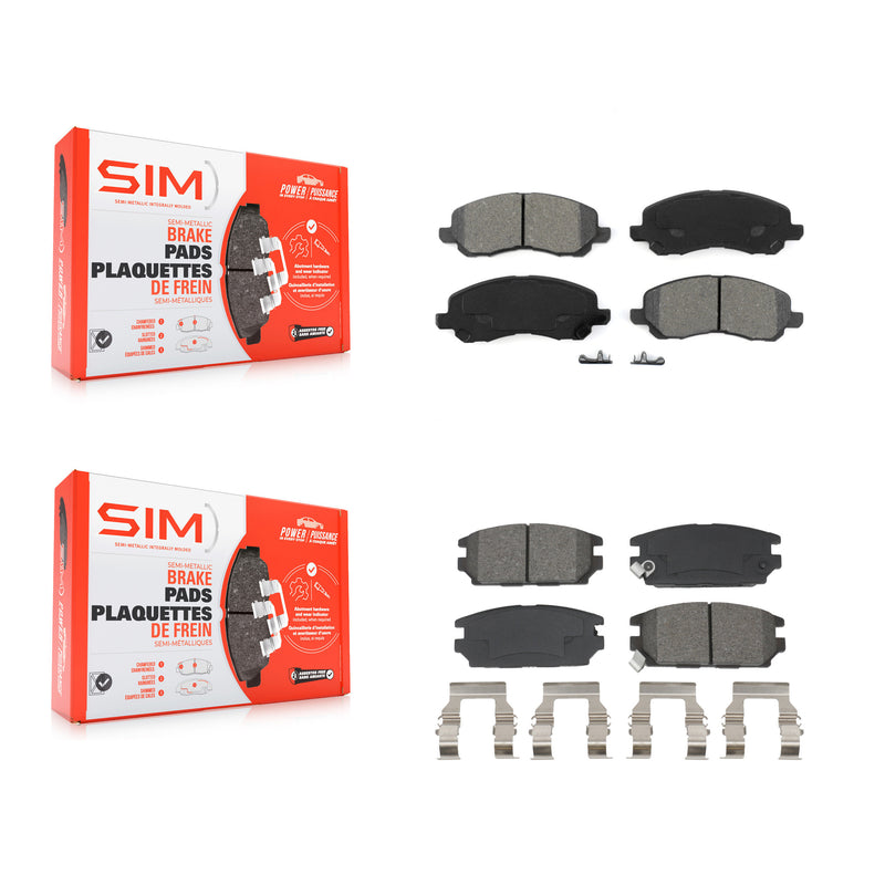 SIM KSM-100665 Disc Brake Pad for 2006-2012 Mitsubishi Galant, Mitsubishi Eclipse - Front and Rear