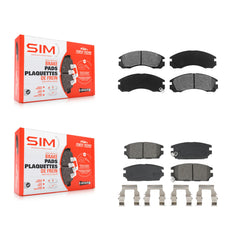 SIM KSM-100666 Disc Brake Pad for 1993-1995 Eagle Talon, Mitsubishi Eclipse, Mitsubishi Diamante - Front and Rear