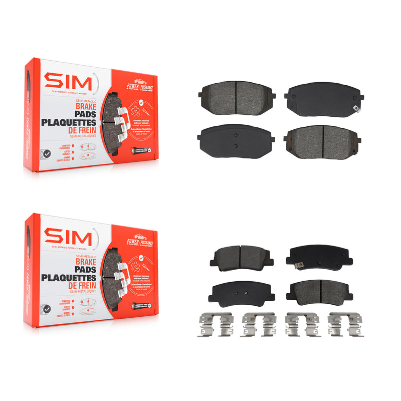 SIM KSM-100672 Disc Brake Pad for 2022-2025 Kia Sportage, Hyundai Tucson - Front and Rear
