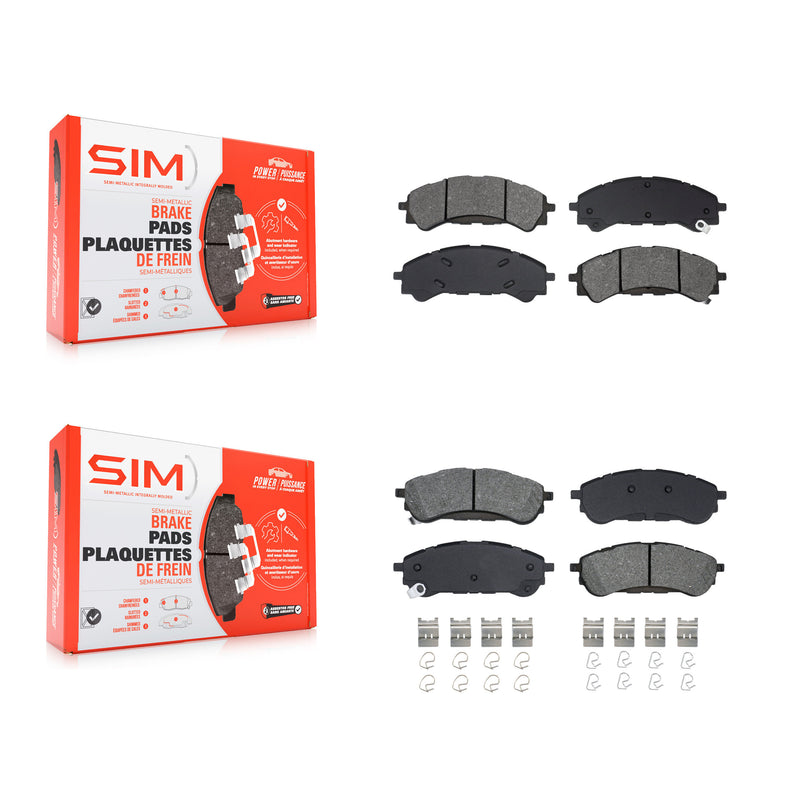SIM KSM-100675 Disc Brake Pad for 2019-2023 Ford Ranger - Front and Rear