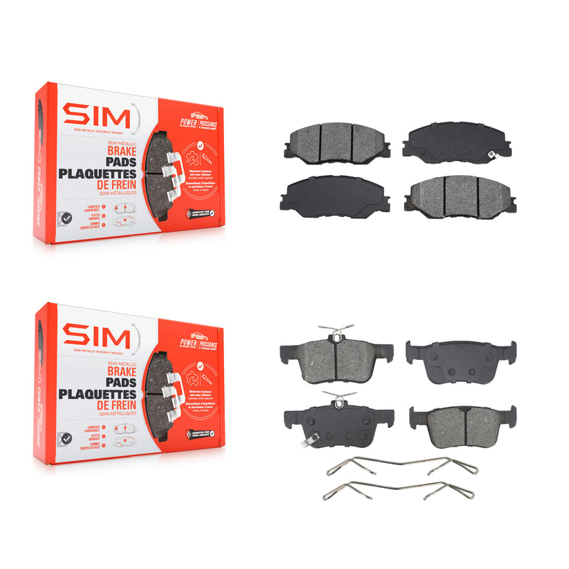 SIM KSM-100680 Disc Brake Pad for 2019-2022 Honda Insight - Front and Rear