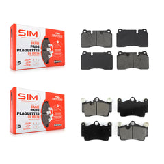 SIM KSM-100682 Disc Brake Pad for 2008-2010 Volkswagen Touareg - Front and Rear