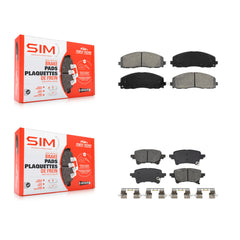 SIM KSM-100687 Disc Brake Pad for 2020-2023 Jeep Wrangler, Jeep Gladiator - Front and Rear