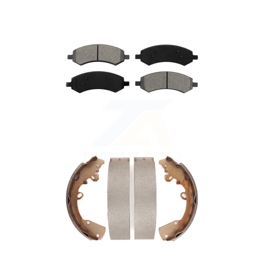 Transit Auto KSN-100014 Disc Brake Pad for 2005-2011 Ram Dakota, Mitsubishi Raider, Dodge Dakota - Front and Rear