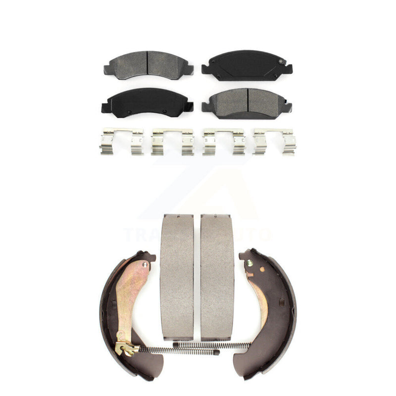 Transit Auto KSN-100034 Disc Brake Pad for 2005-2009 Chevrolet Silverado 1500, GMC Sierra 1500 and More - Front and Rear